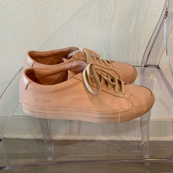Common Projects Shoes - Woman by Common Projects Pink Leather sneakers
